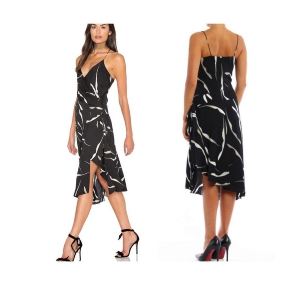Diane Von Furstenberg Brenndah Silk Slip Midi Dress SZ 4 Quiet Luxury Formal